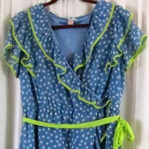 DownEast Dress XL Ruffles Fun Party